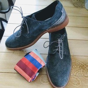 KENNETH COLE NY Men's  Blue/Grey Oxfords w/Bonus!!